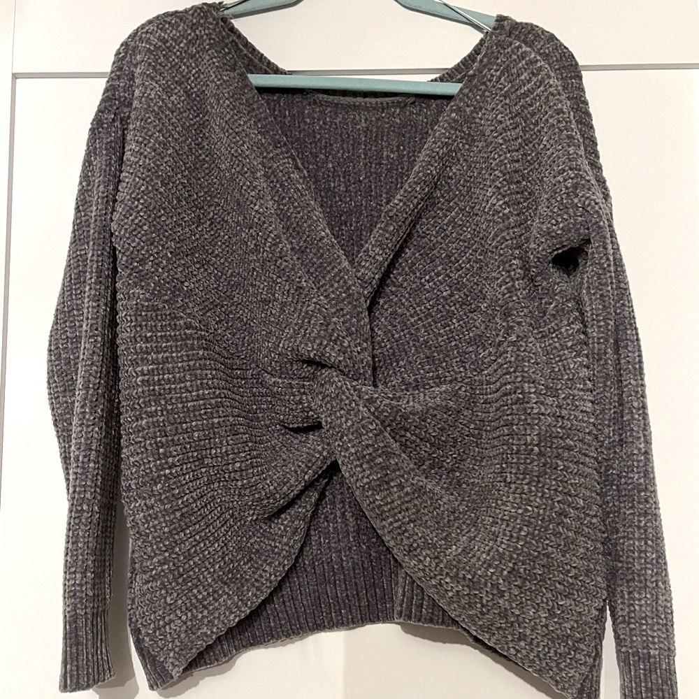 Open back sweater